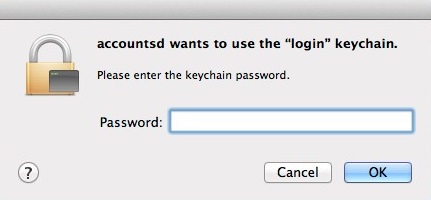 Updating keychain password for mac